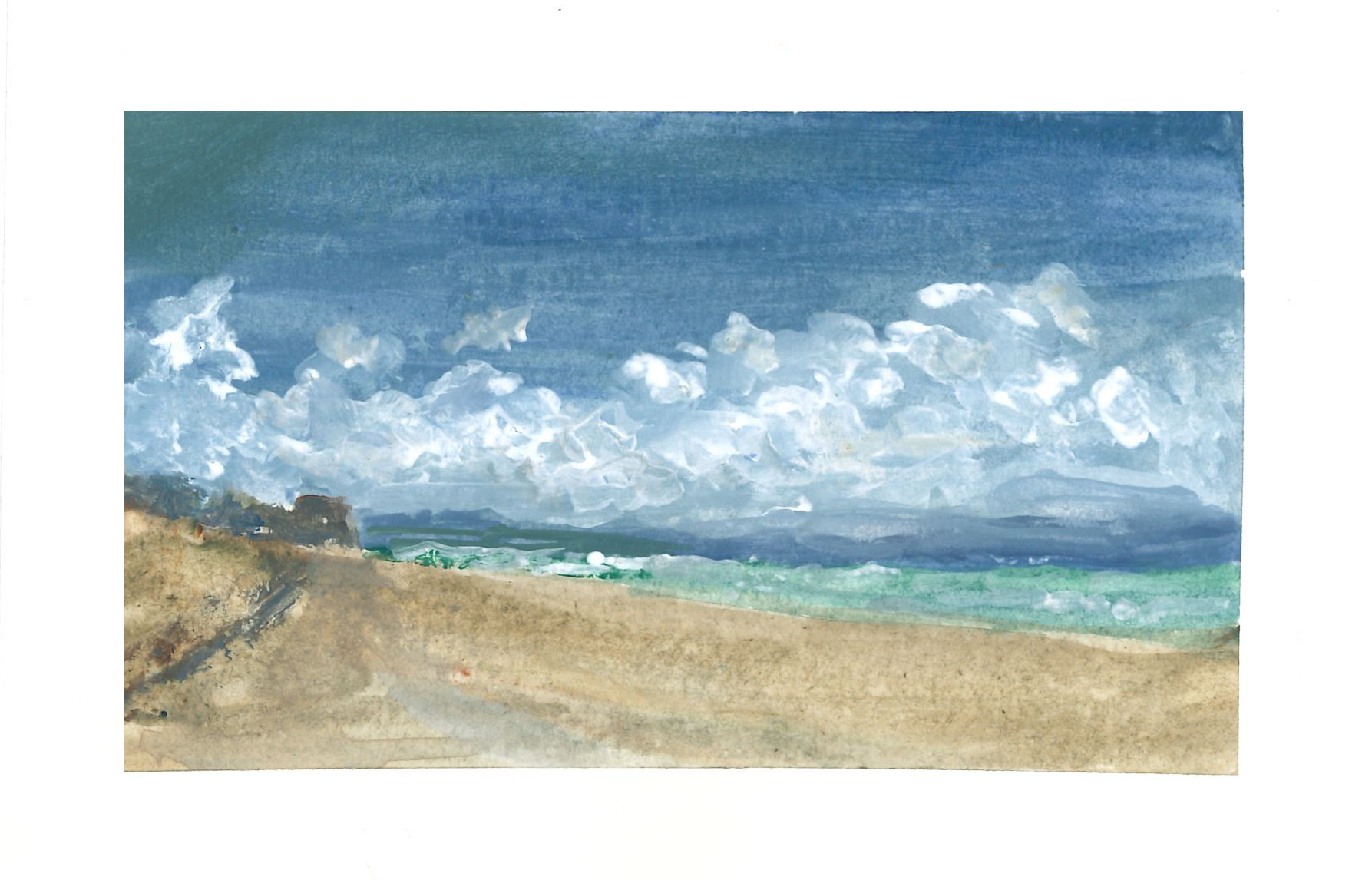 Folly Beach SC Postcard Color Study