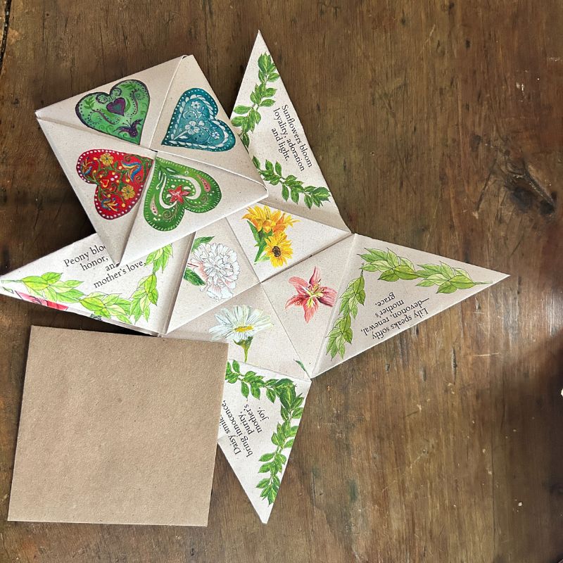 A Victorian Folded Mother’s Day Card, Made to Bloom
