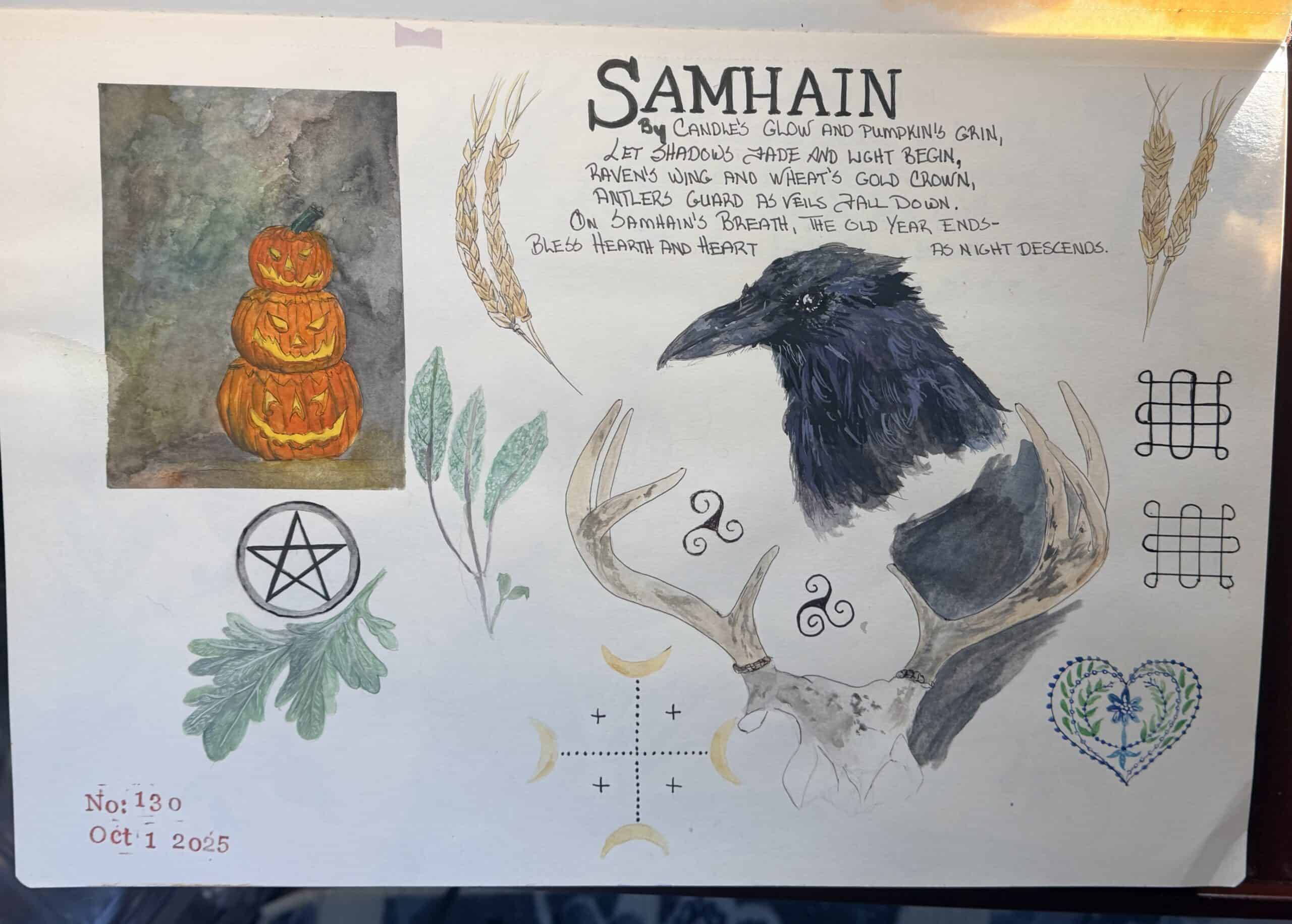 Blessed Samhain Greeting Card