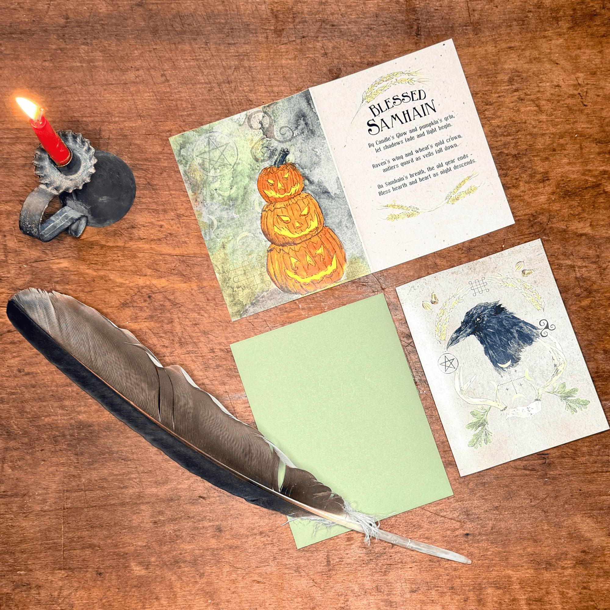 Blessed Samhain Greeting Card